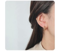 Silver Stud Earring STS-6107-GP